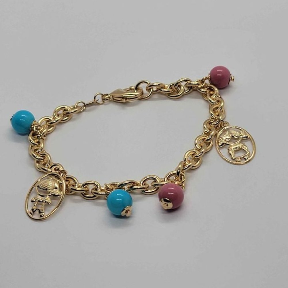 Brand New Brazilian 18k Gold Filled Daughter & Son Bracelet - Picture 4 of 4